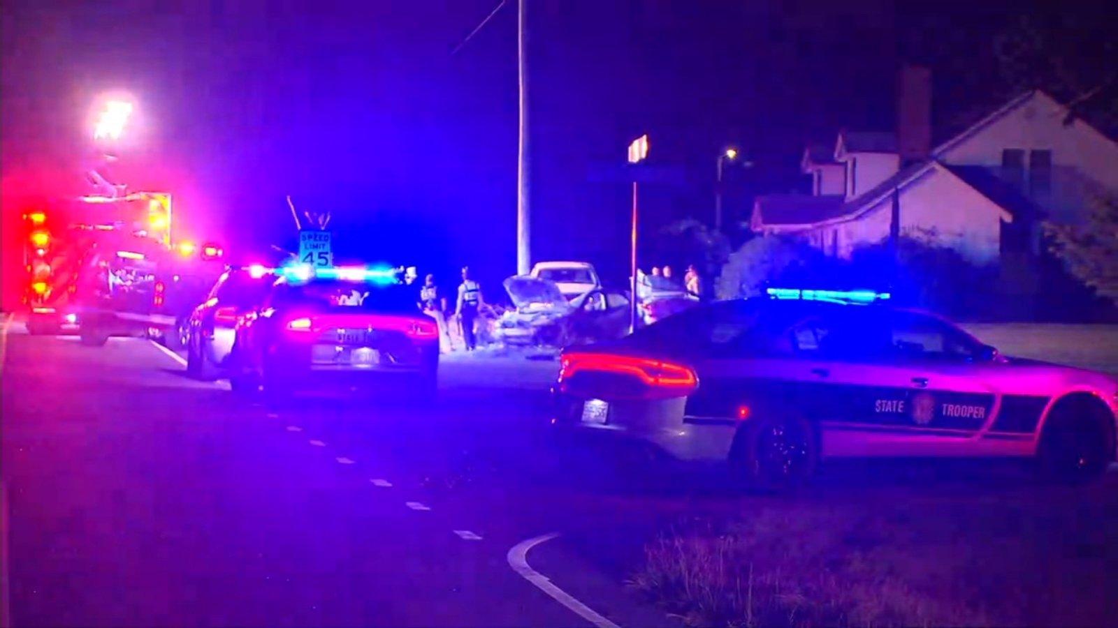 Two injured after car crashes into utility pole in Wake County - ABC11 ...