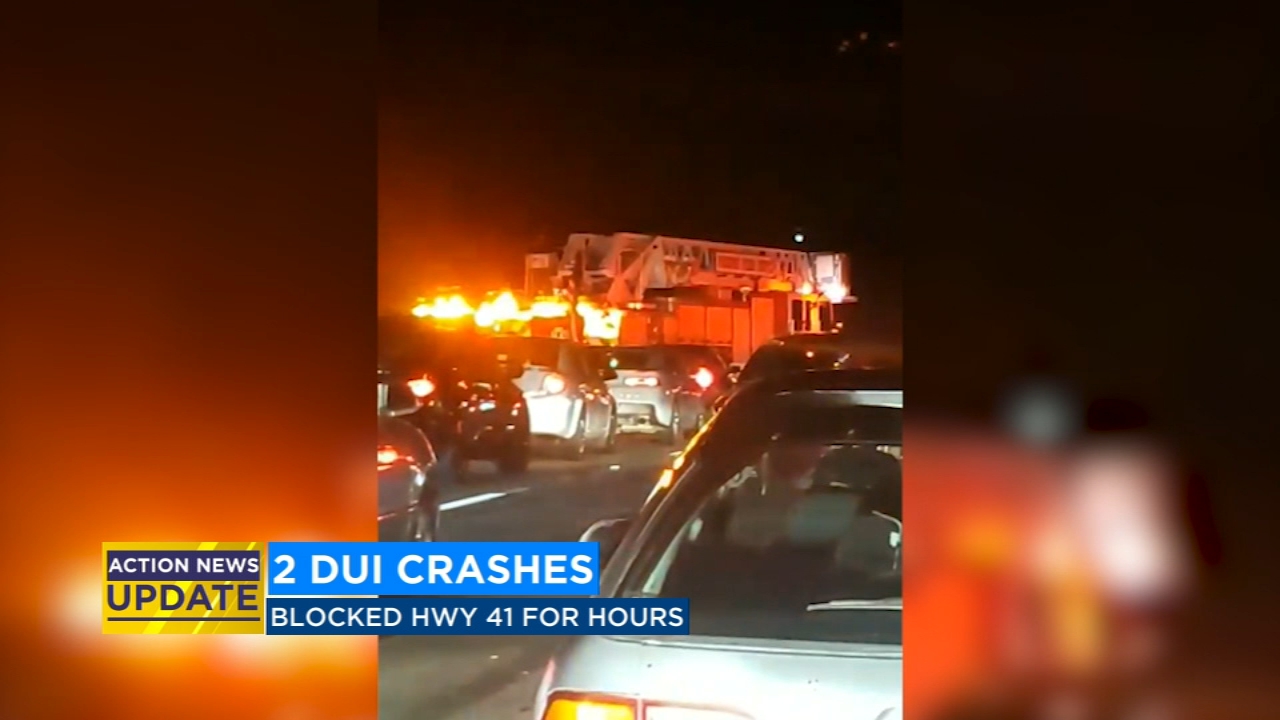 Two drunk drivers, two crashes shut down Highway 41 in Fresno