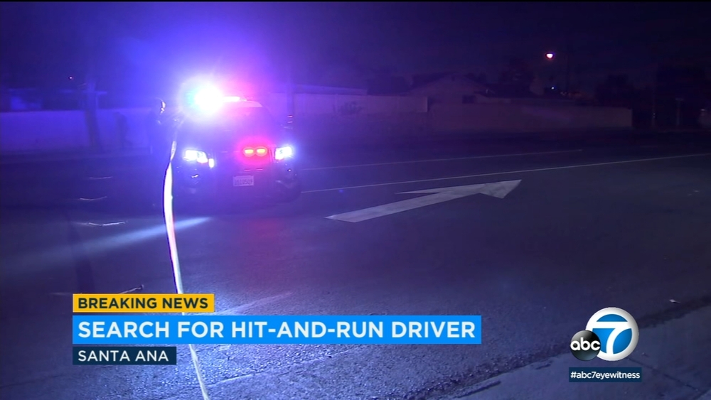 Woman walking with husband struck by hit-and-run driver in Santa Ana 