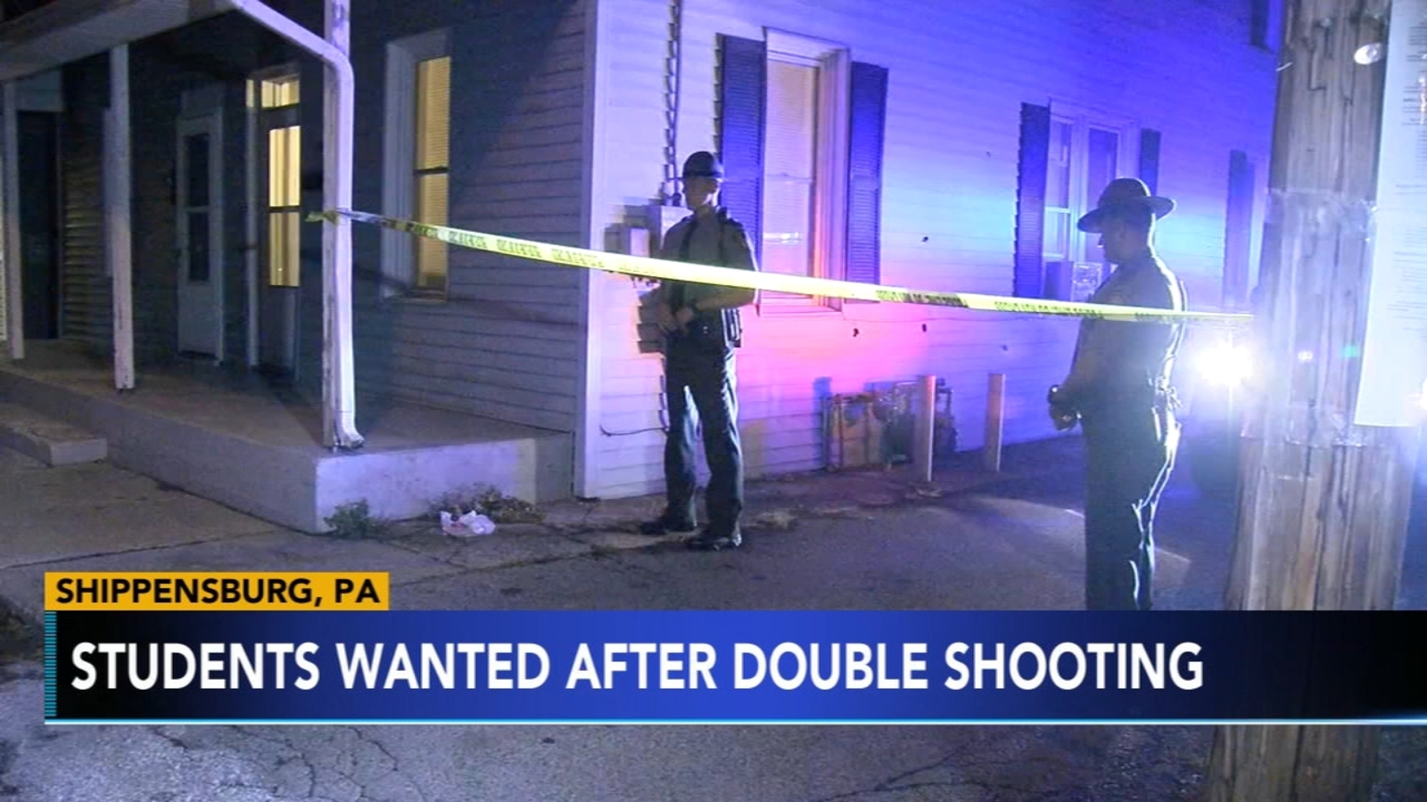 SHIPPENSBURG SHOOTING 2 Philadelphia men sought after shooting near
