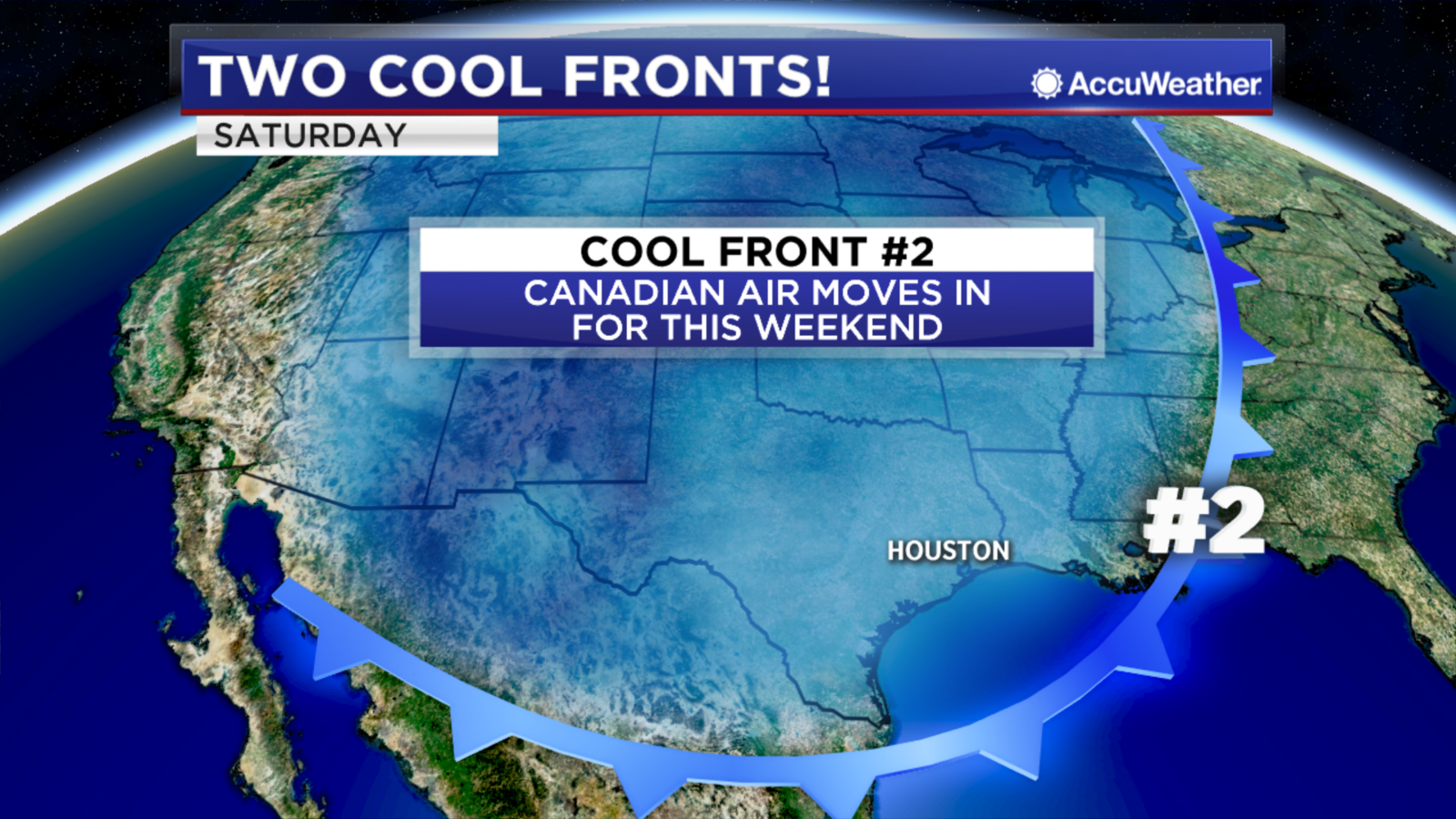 HOUSTON WEATHER Our first fall cool front has moved through the area