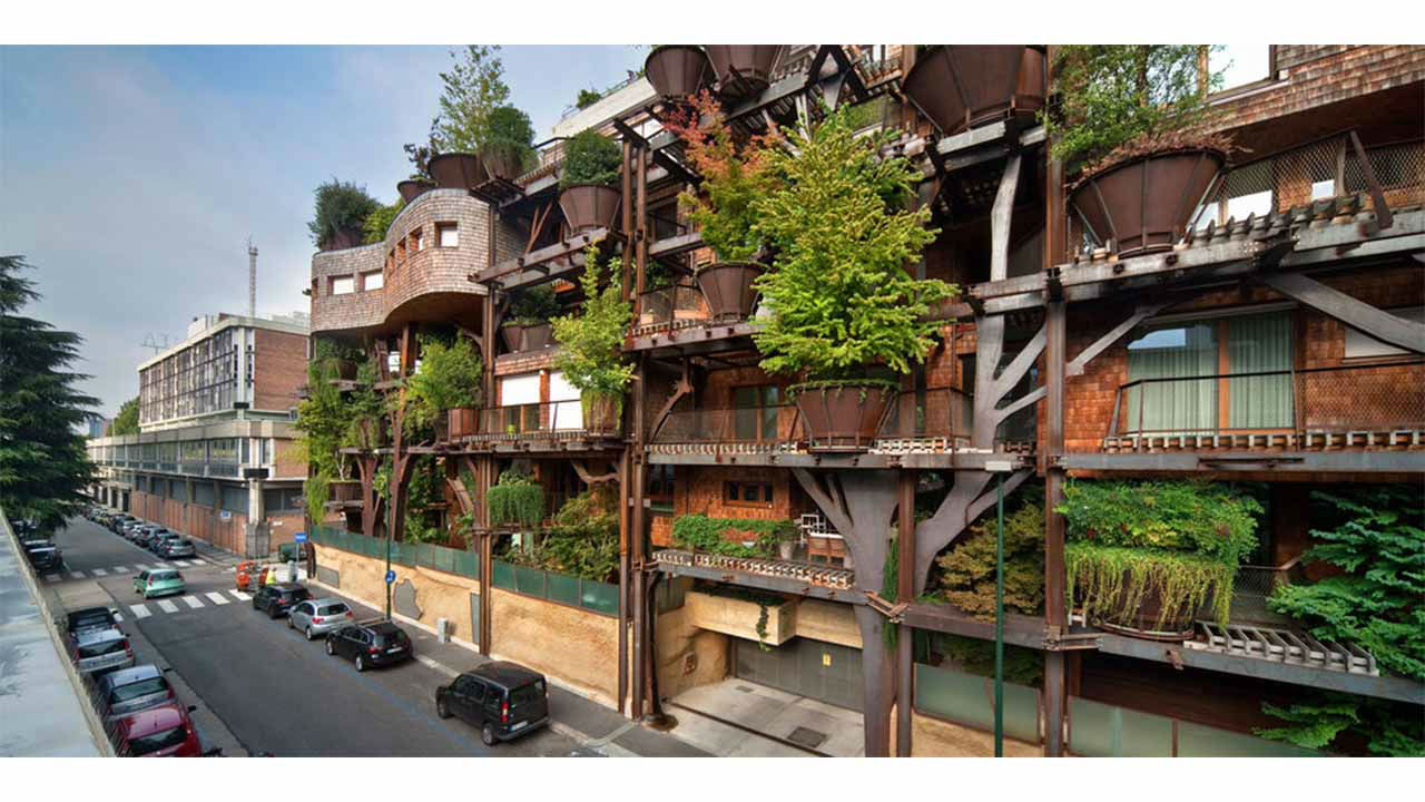 These "treehouse" apartments in Turin, Italy are composed of 63 units, about 150 trees and fulfill your childhood dreams of living inside a massive tree.