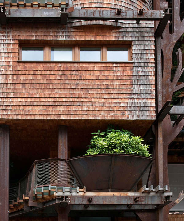 These "treehouse" apartments in Turin, Italy are composed of 63 units, about 150 trees and fulfill your childhood dreams of living inside a massive tree.