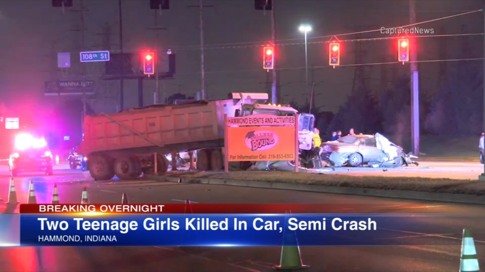 2 teen girls killed in Hammond crash involving semi