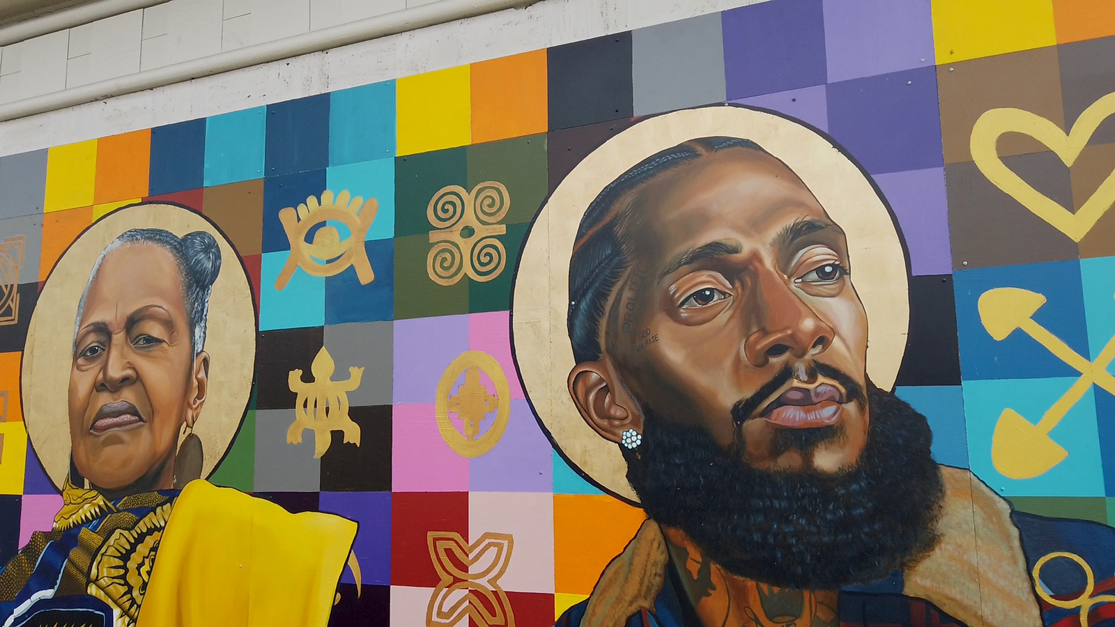 Nipsey Hussle Murals In Los Angeles Locations The lot where Nipsey