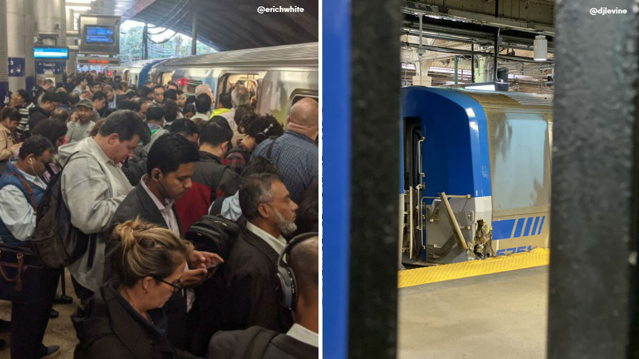 Minor derailment at Newark Penn Station causing delays on PATH trains