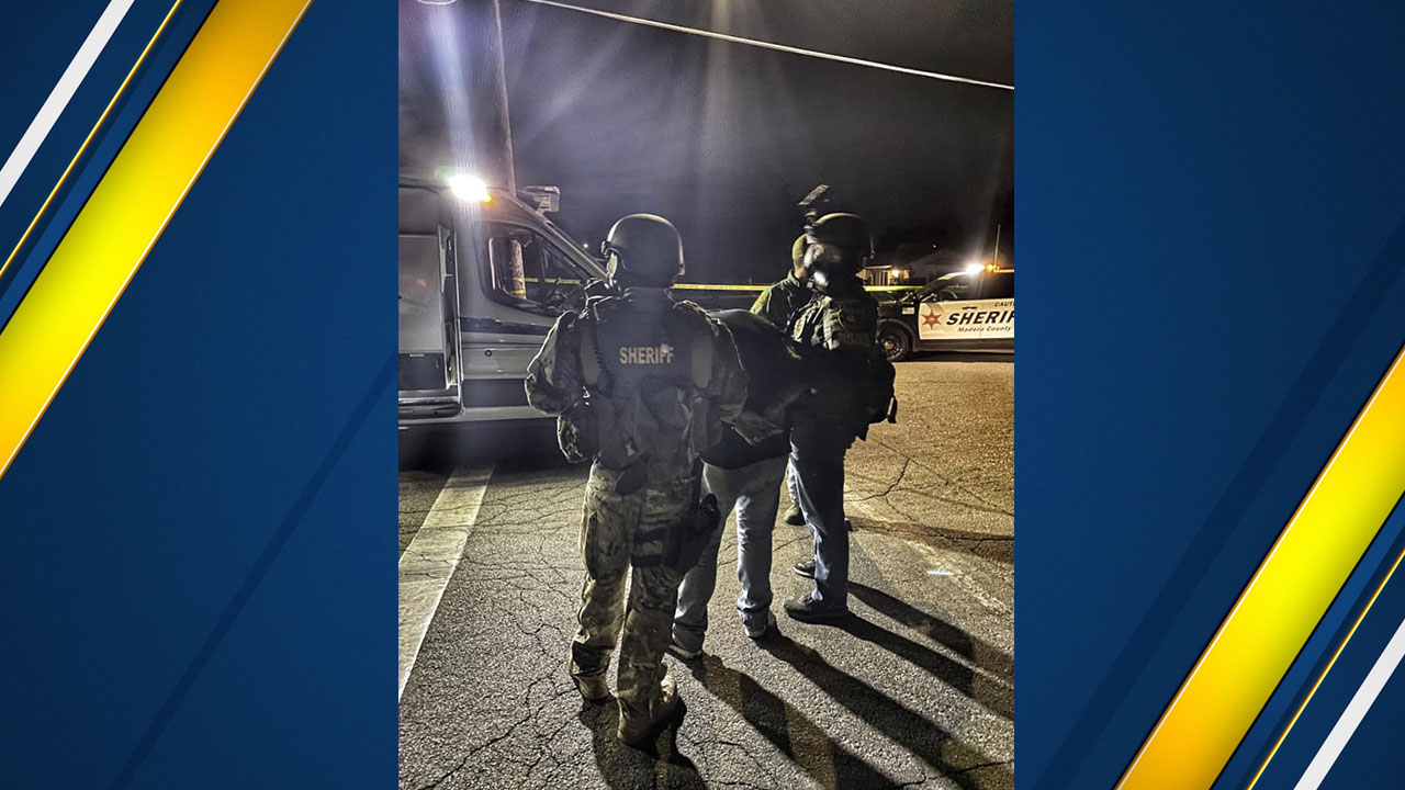 33-year-old man in custody after law enforcement surround home in Madera