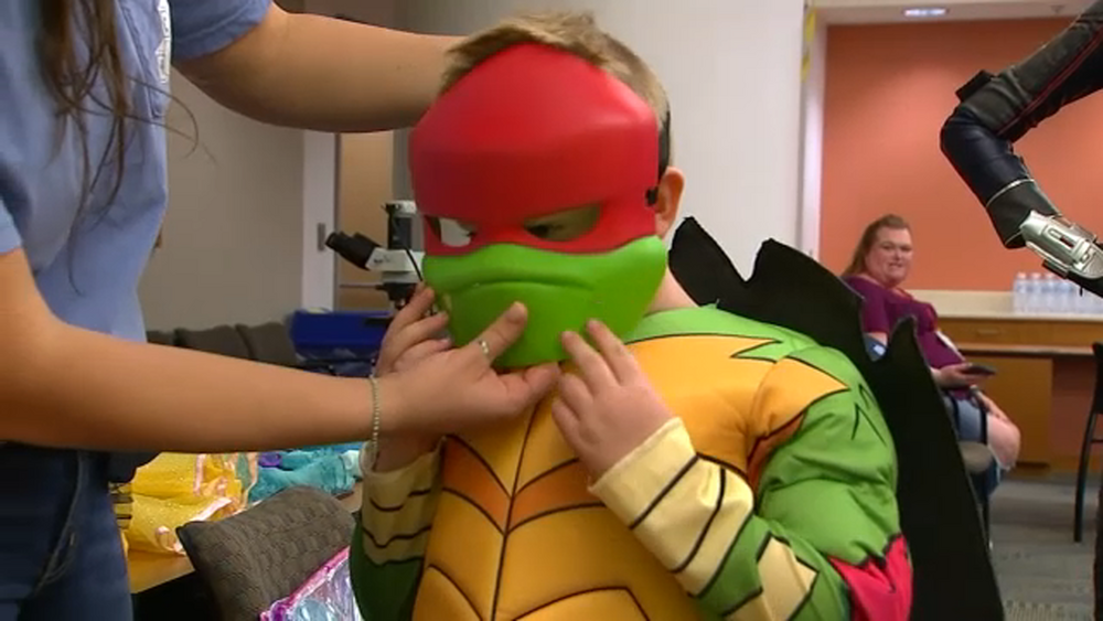 Princesses and heroes meet children at UNC Children's Hospital