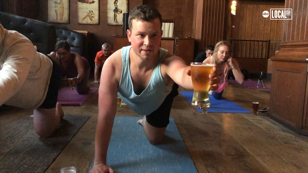 Balance your favorite IPA While Holding a Yoga Pose