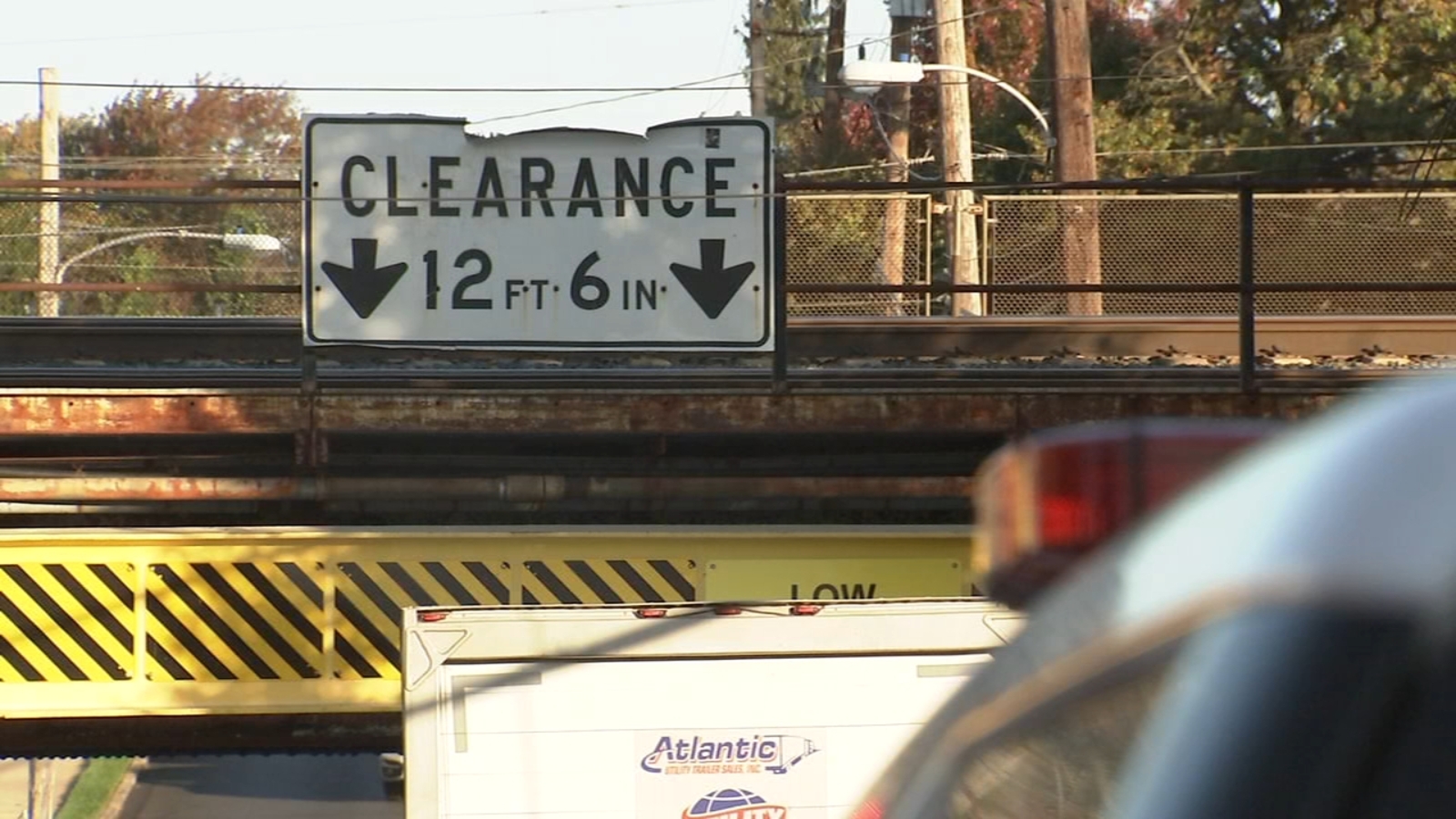 Tractor trailer strikes bridge, portion of Route 420 in Prospect Park