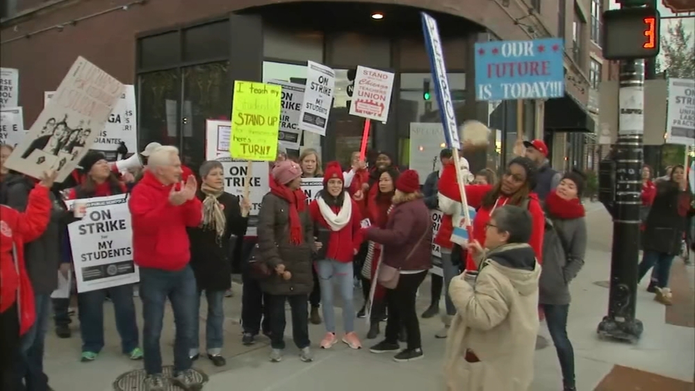 Thousands of CPS teachers hit picket lines