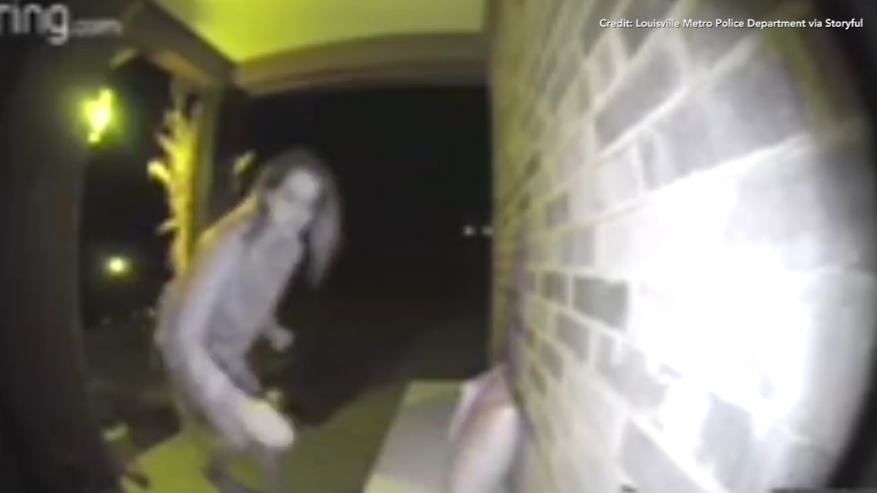 Halloween bandit targets front porch decorations