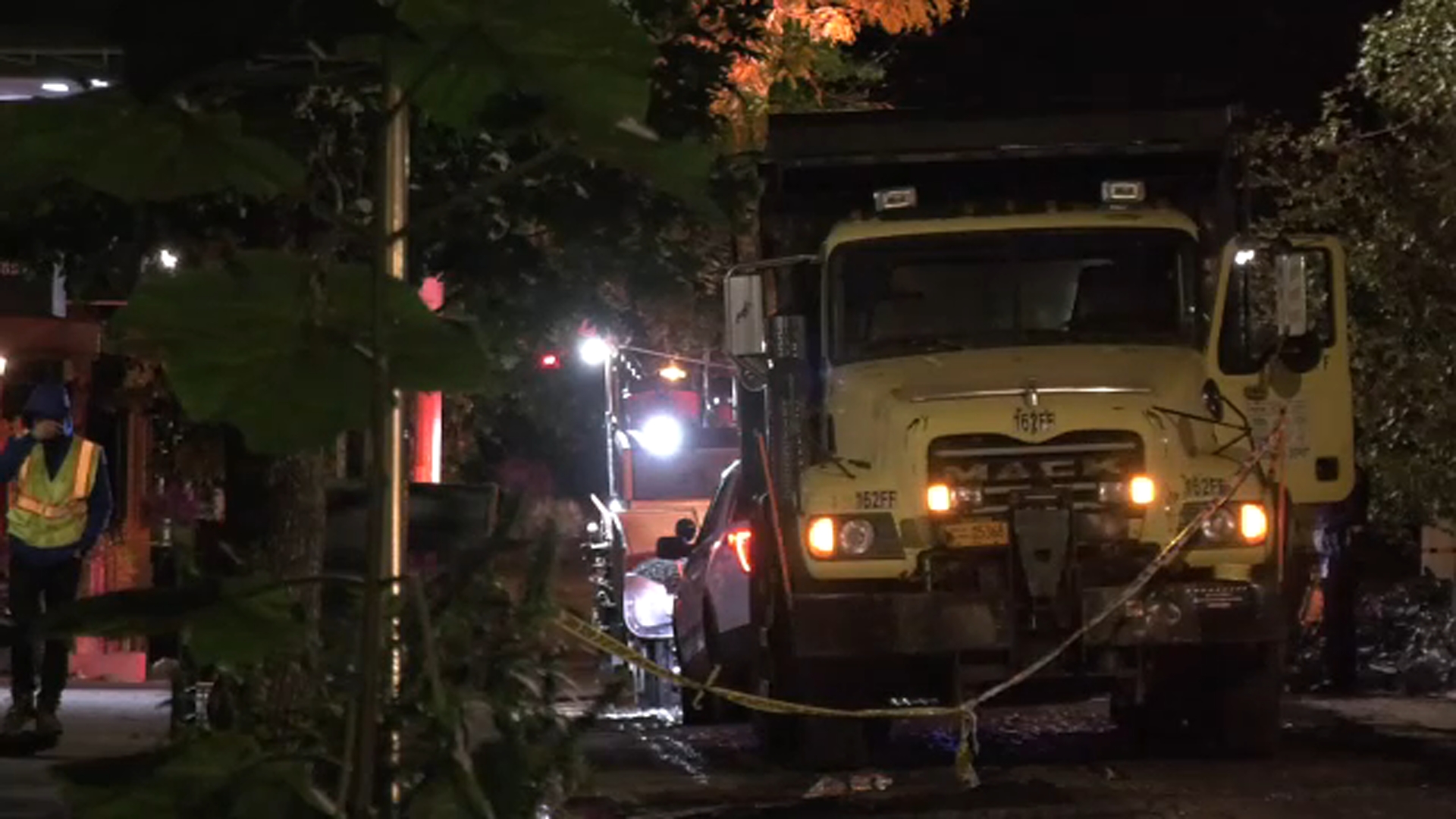 New York City DOT worker accidentally runs over coworker on street