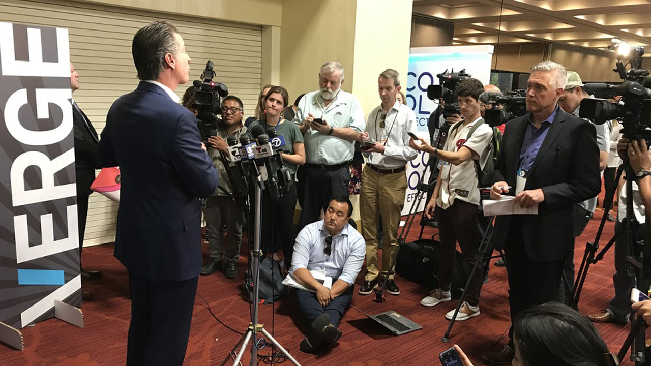 I-Team questions California Governor Gavin Newsom about PG&E blackouts
