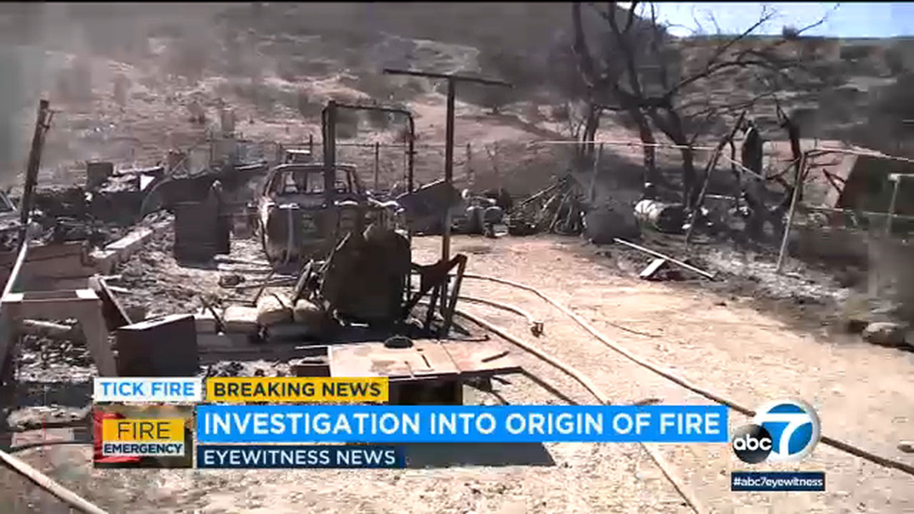 Did the Tick Fire start here? Investigators looking at remote Agua Dulce home