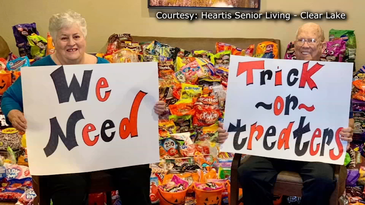 Houston-area senior home has pile of candy for trick-or-treaters