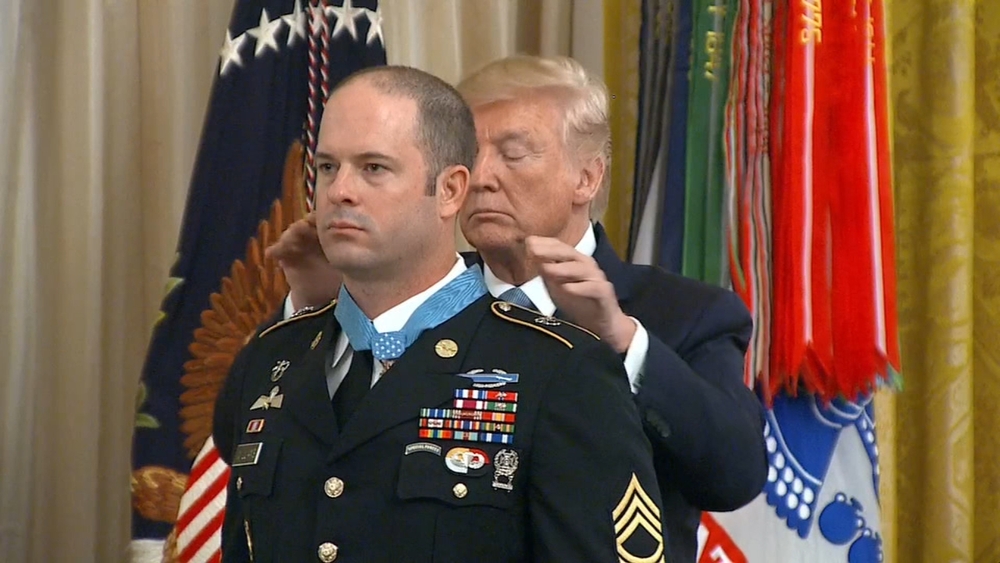 Master Sgt. Matthew Williams presented Medal of Honor