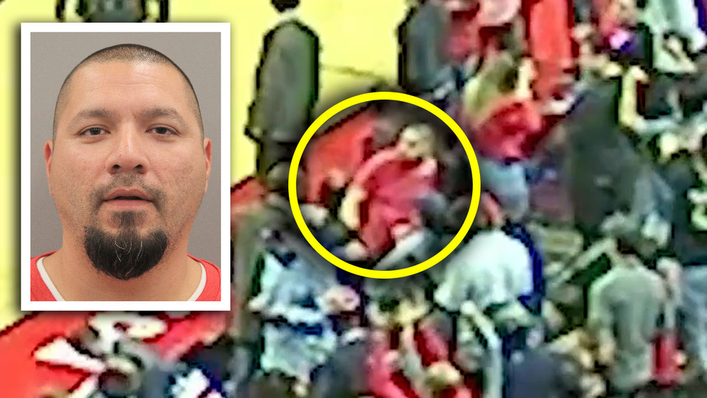 Video shows Rockets fan's sucker punch of Pelicans coach