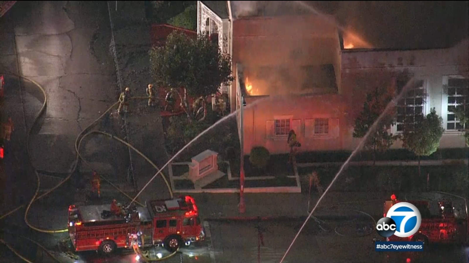 Whittier church fire prompts massive response from firefighters ABC7