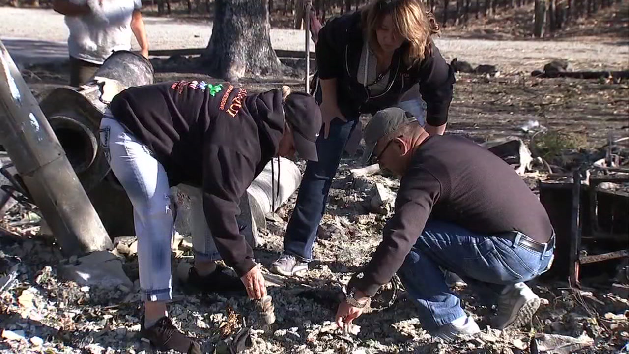 Kincade Fire victims return home, find sentimental possessions among the rubble