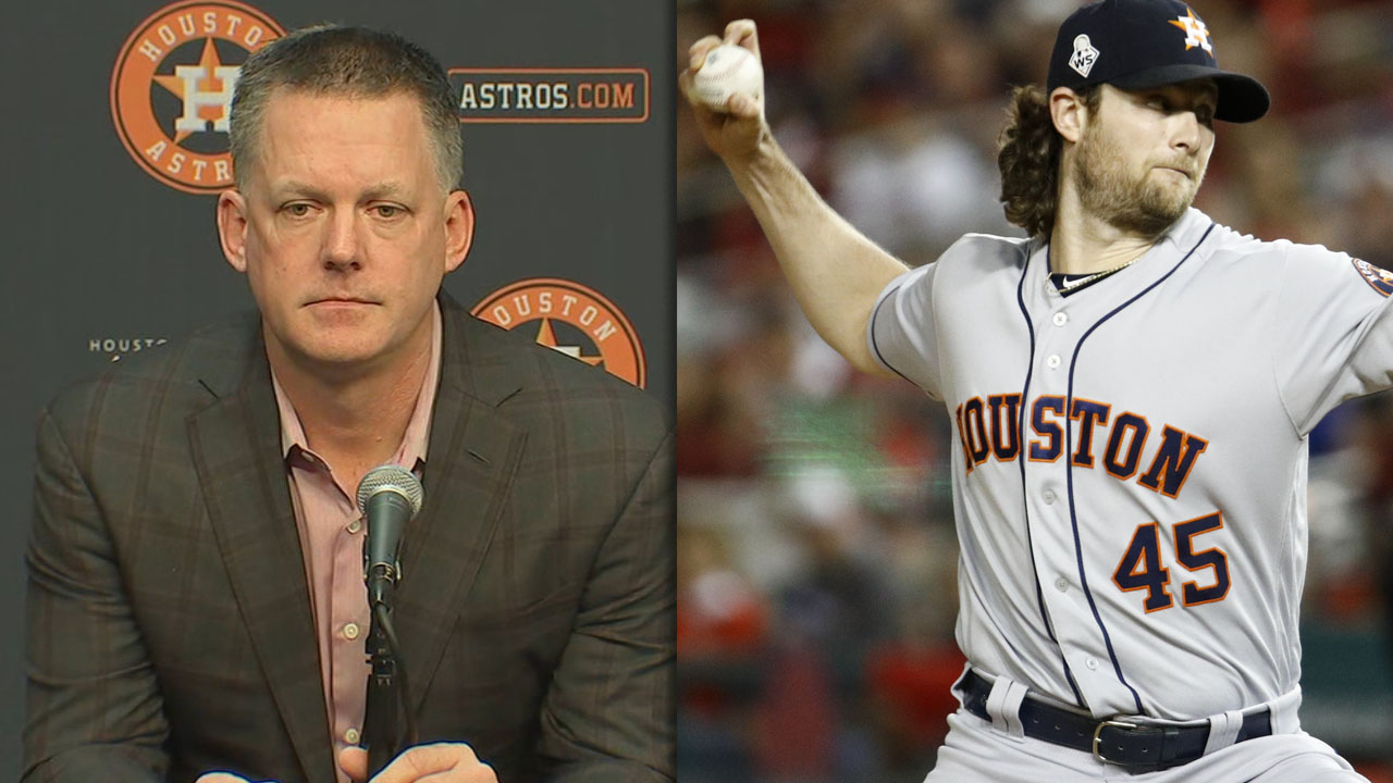 Astros manager pressed again on Gerrit Cole