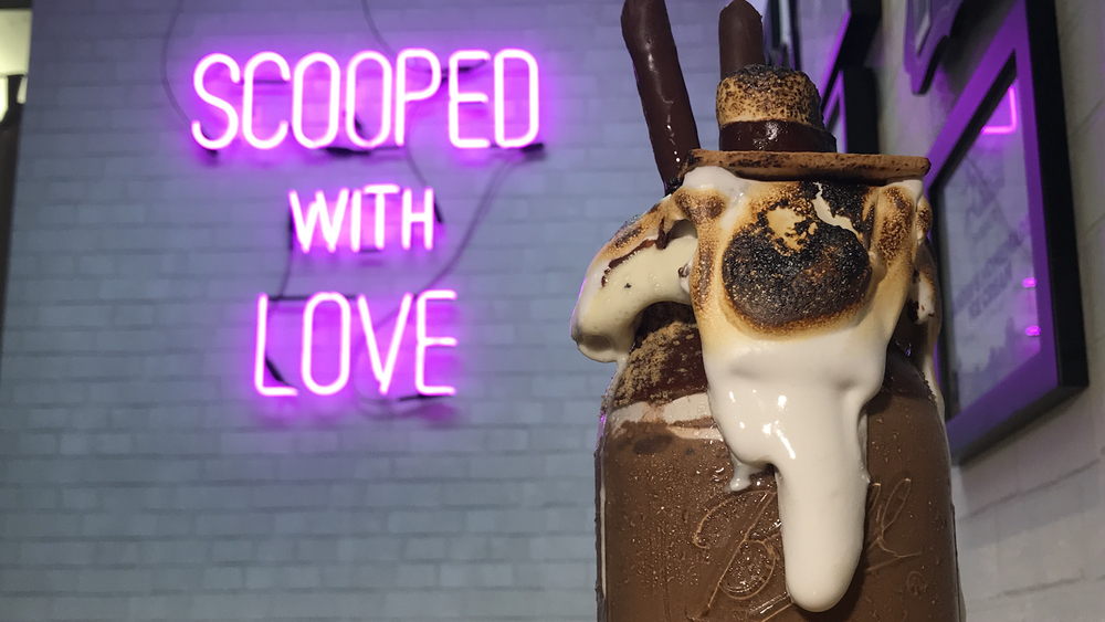 Satisfy your sweet tooth with this S'mores Monster Shake
