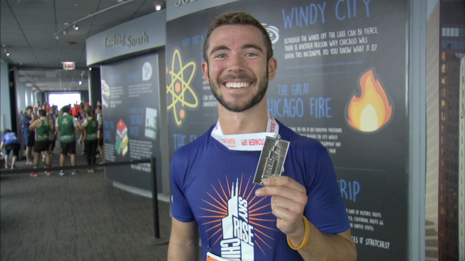 Hundreds of stair climbers reach new heights for 11th annual SkyRise