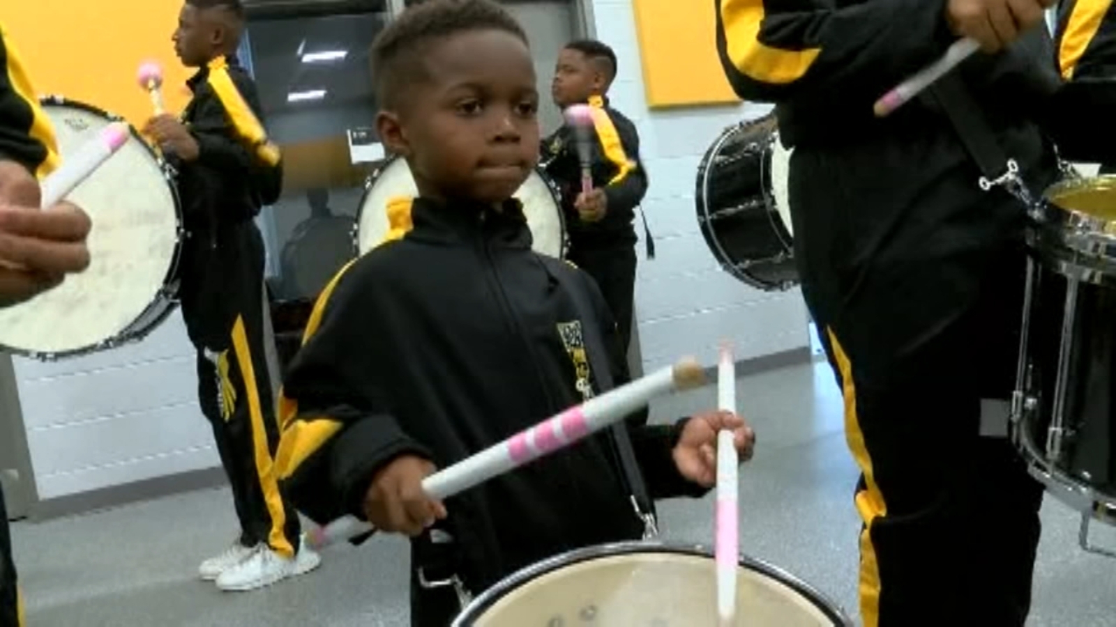 5yearold Jeremiah Travis is turning heads as he drums with St. Helena