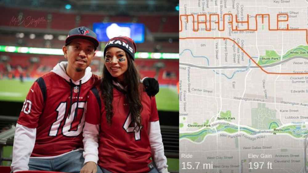 Man surprises girlfriend with 'marry me' bike route using Strava app