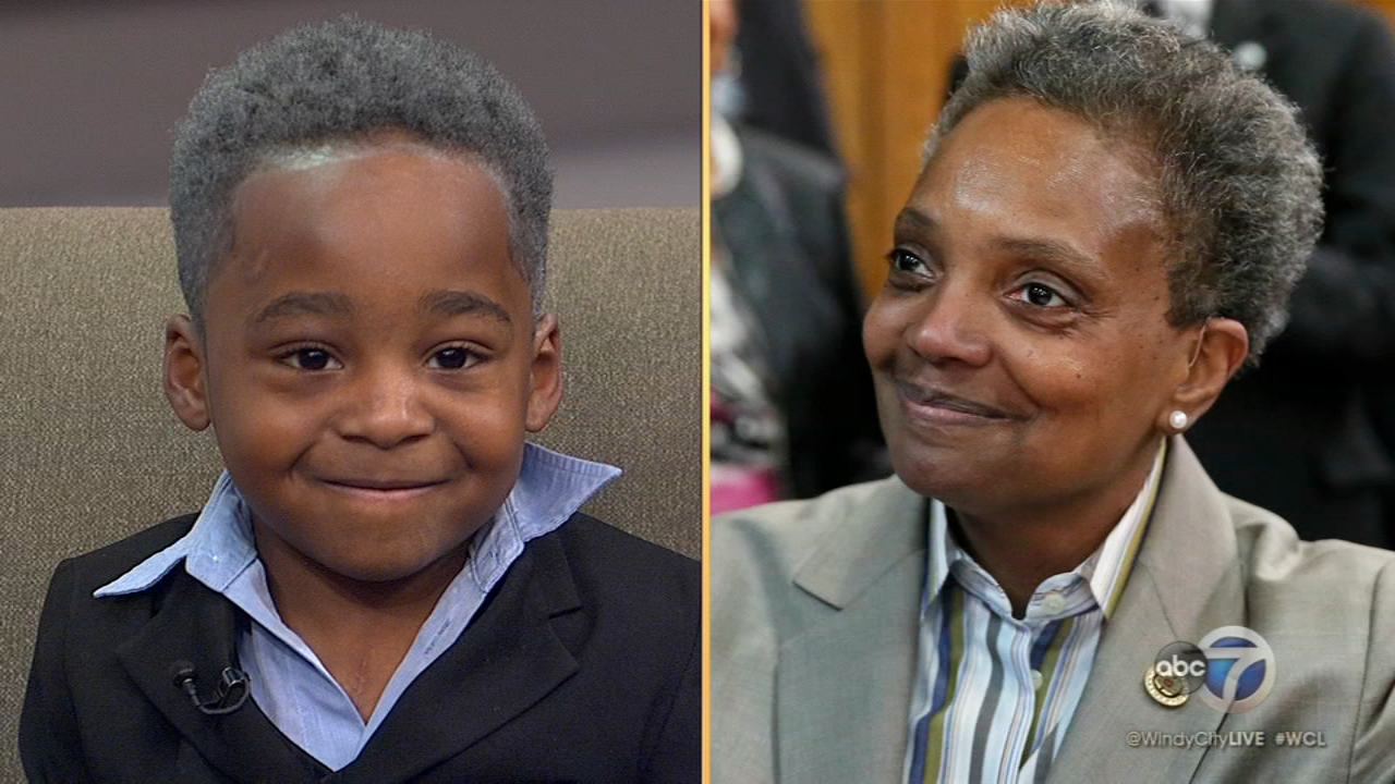 4-year-old dressed as Lori Lightfoot for Halloween gets pizza lunch with mayor