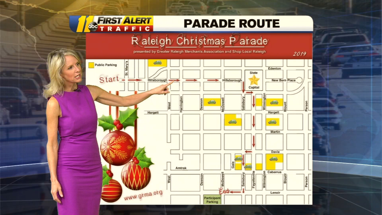 Christmas Parade Route 2022 Topeka Ks Raleigh Christmas Parade 2019 Route Map - Abc11 Raleigh-Durham