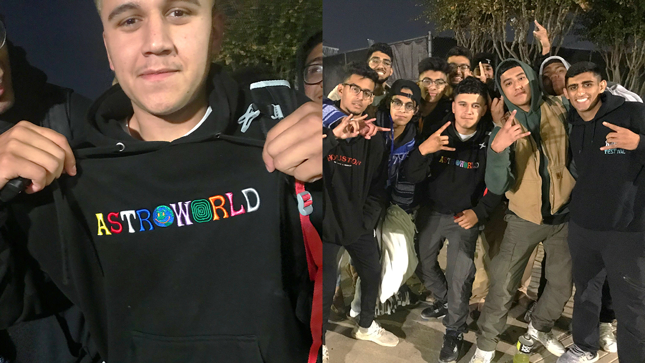 Fans line up outside gates night before Astroworld Fest