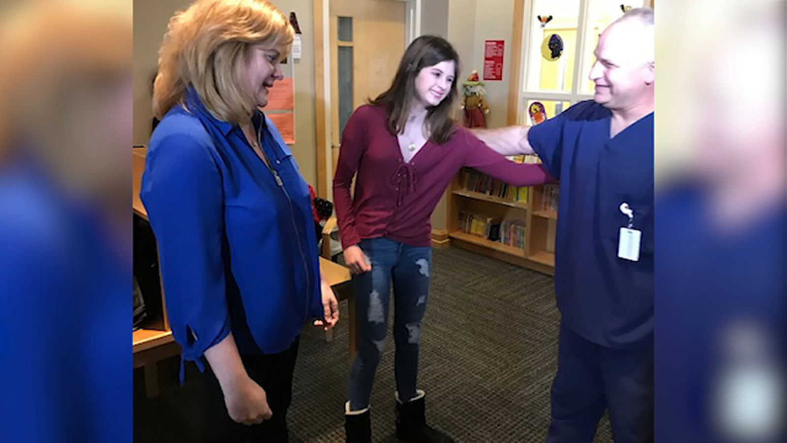 Poughkeepsie Teen Re United With Medical Team That Saved Her From Life Threatening Case Of The Flu Abc7 New York