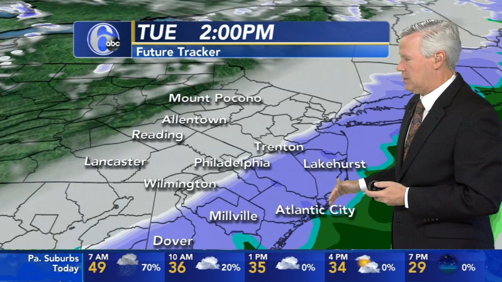 AccuWeather forecast for Philadelphia, Pennsylvania, New Jersey and