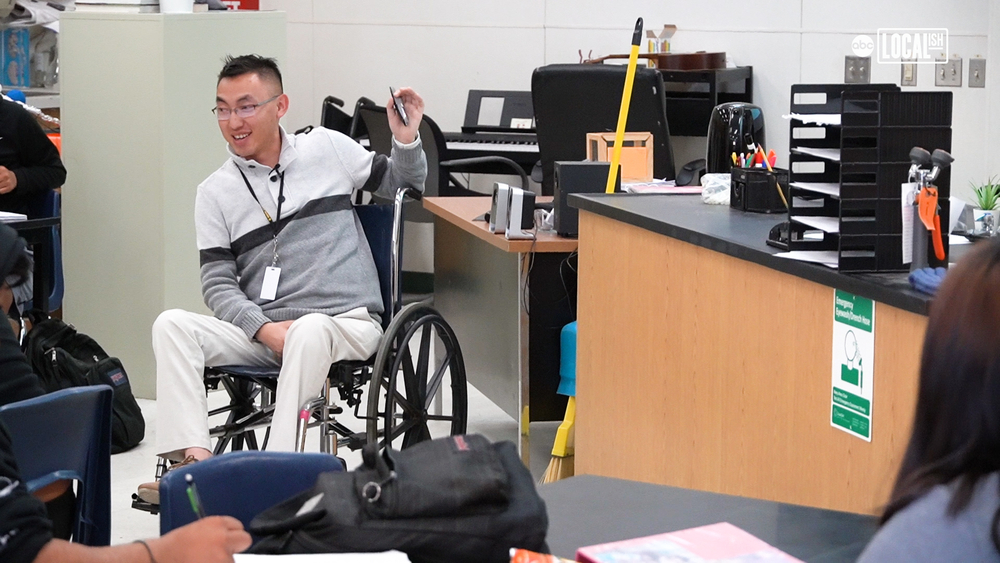 Teacher Refuses To Let Muscular Dystrophy Slow Him Down