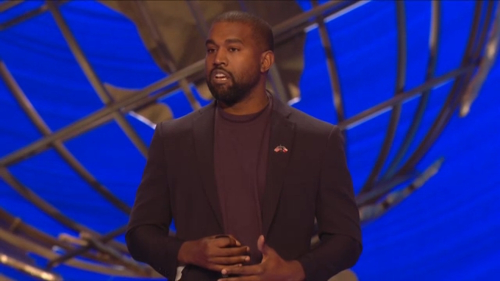 Kanye West speaks at Lakewood Church