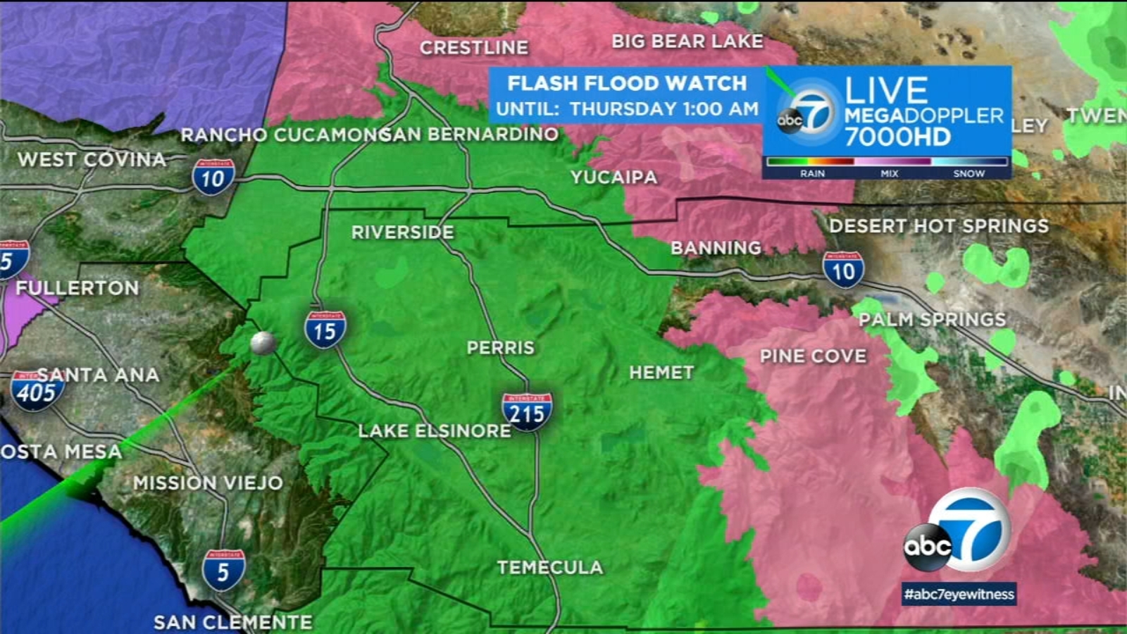Flash flood watches in effect for SoCal communities ABC7 Los Angeles