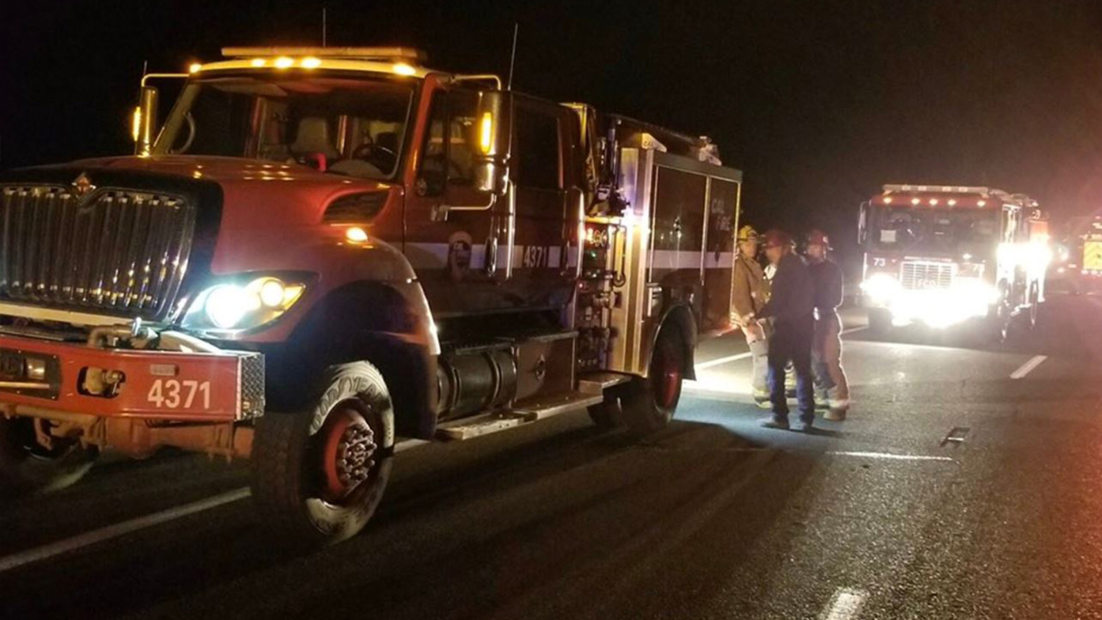 1 injured after vehicle goes off cliff, catches fire on Hwy 168 in Fresno Co.