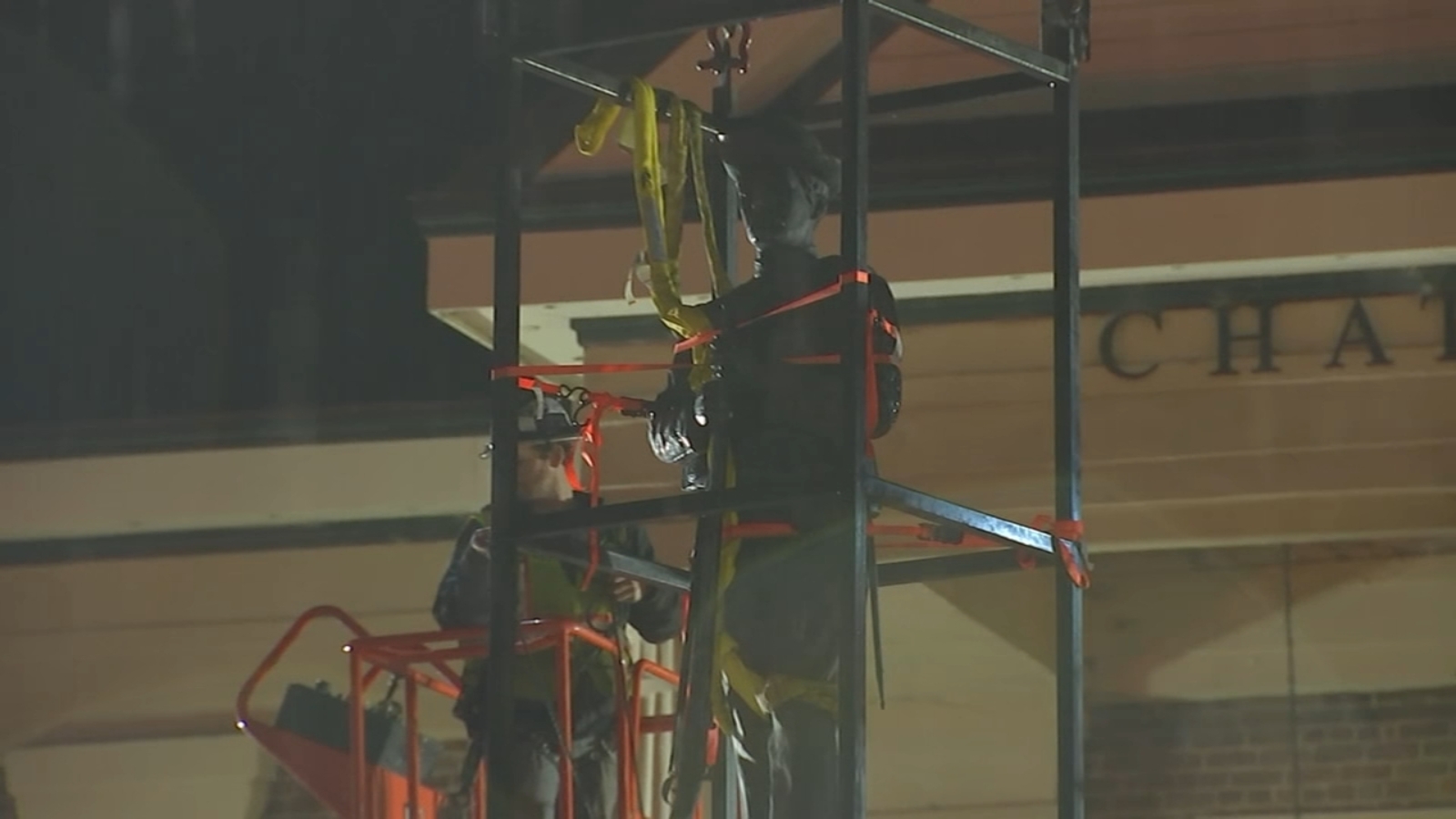 Confederate statue outside Chatham County courthouse removed