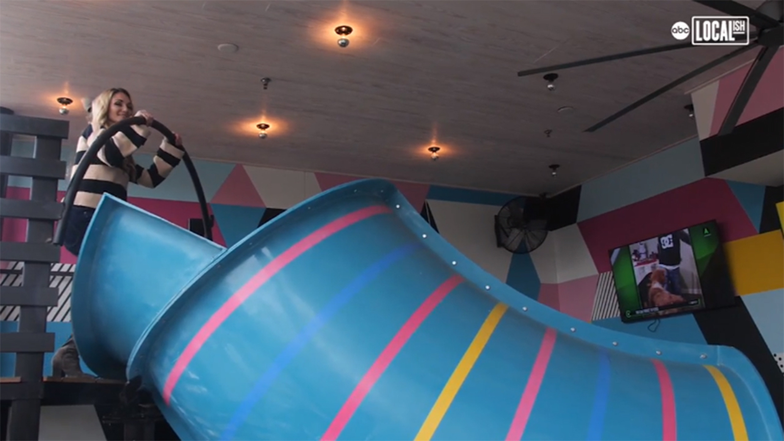 Houston bar Electric FeelGood has retro vibe and 2story slide