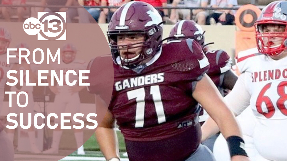 Hard of hearing football player from Baytown defies the odds
