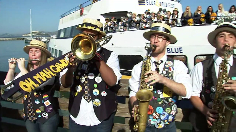 Oski Cal Marching Band Drum Up Spirit Ahead Of Cal Stanford Big Game ABC7 San Francisco