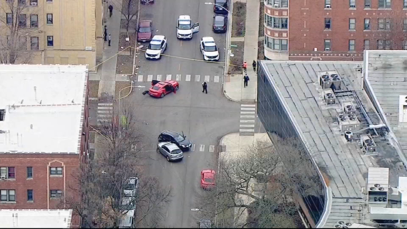 1 shot outside Catalyst Circle Rock charter school in Austin