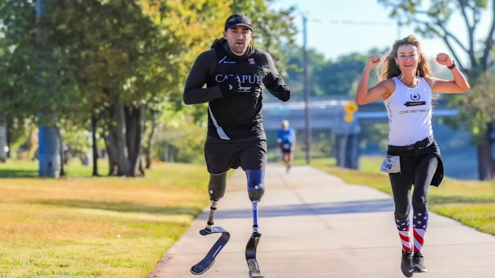 Double amputee running marathons to inspire community ABC13 Houston
