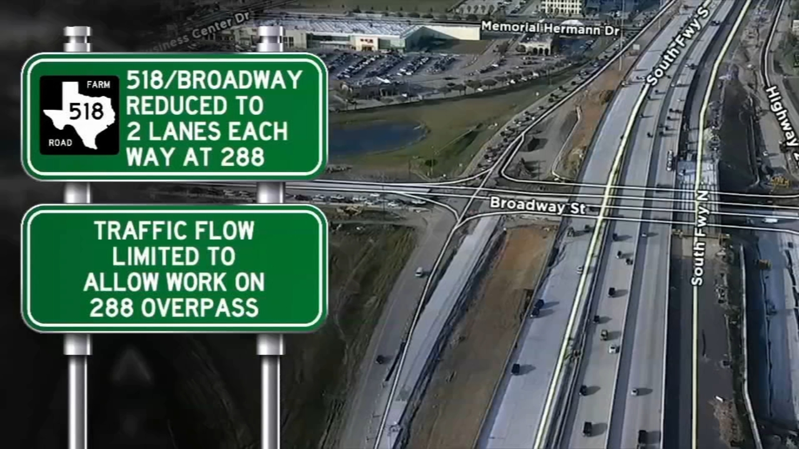 TxDOT's gift to Pearland drivers this Christmas more lanes ABC13