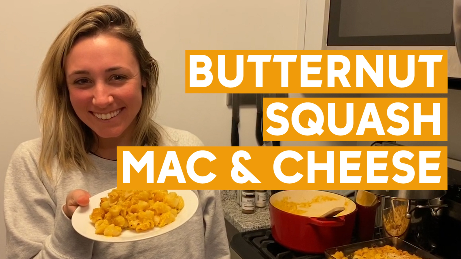 Glam Lab in the kitchen for a quick and easy "healthy" butternut squash