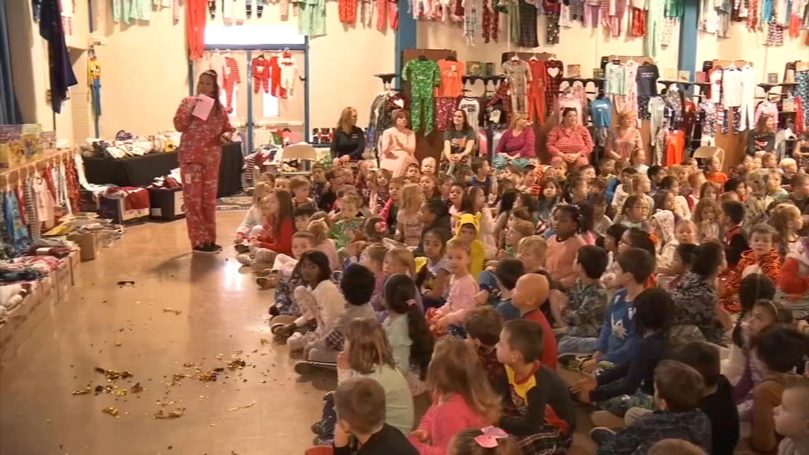 Students in Broomall collect pajamas and books for children in need