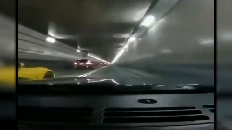 Port Authority Police Arrest Father And Son For Street Racing Crash In Lincoln Tunnel Caught On Dash Cam Abc7 New York