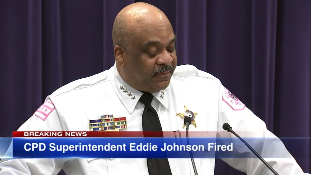 Chicago Police Supt. Eddie Johnson fired for 'intolerable' actions, Lightfoot says