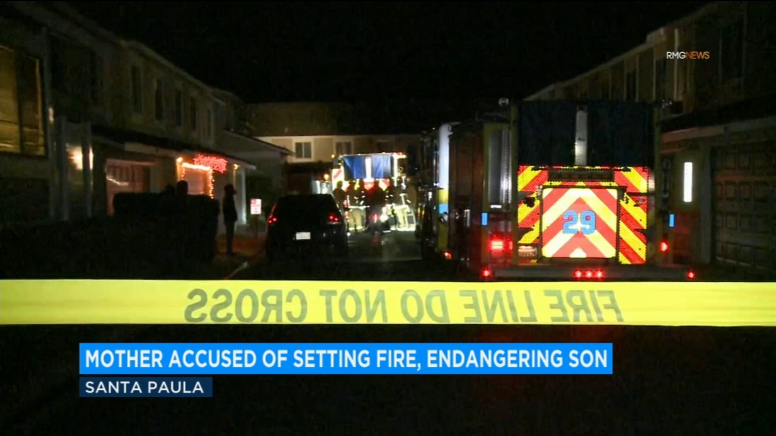 Mother accused of tying up 3-year-old son, setting their Santa Paula home on fire